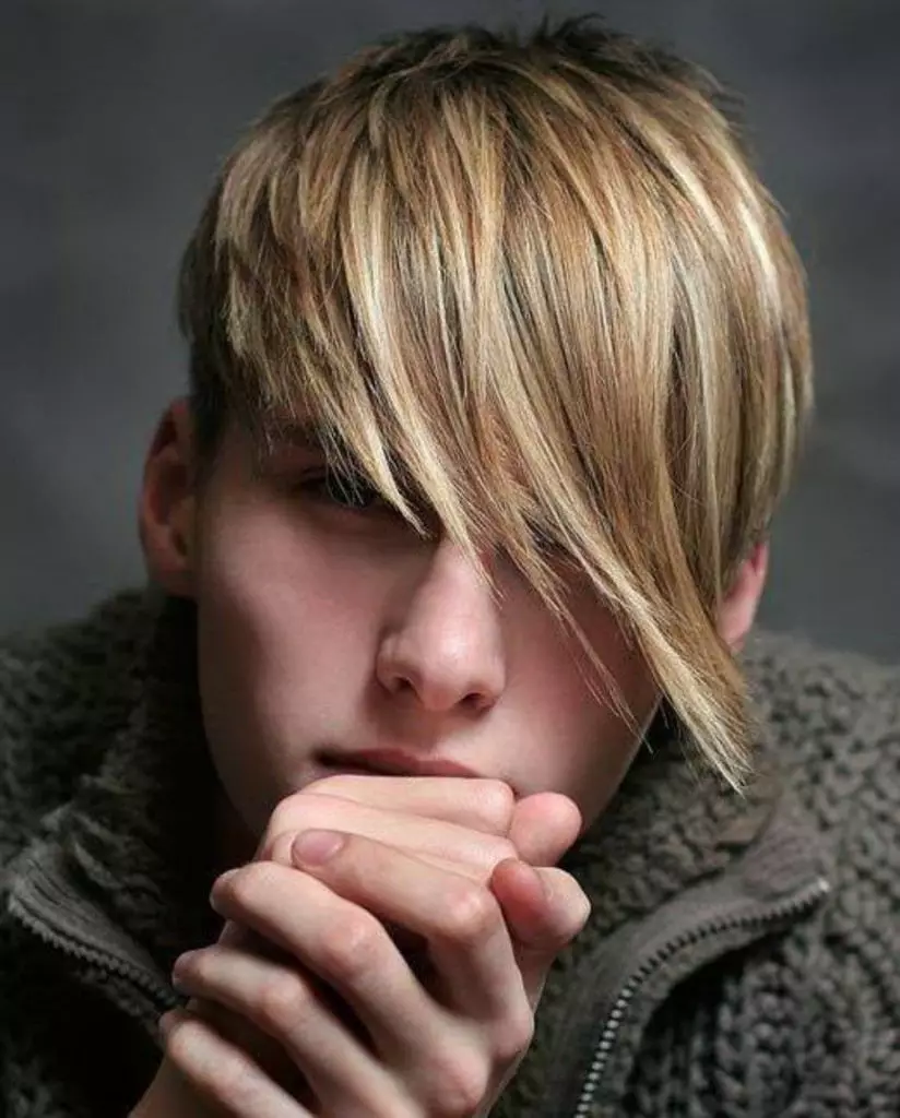 男孩的发型14-15岁（65张照片）：14岁的青少年时尚发型的选择，在中长长的年轻人的侧面选择美丽的发型 5676_30