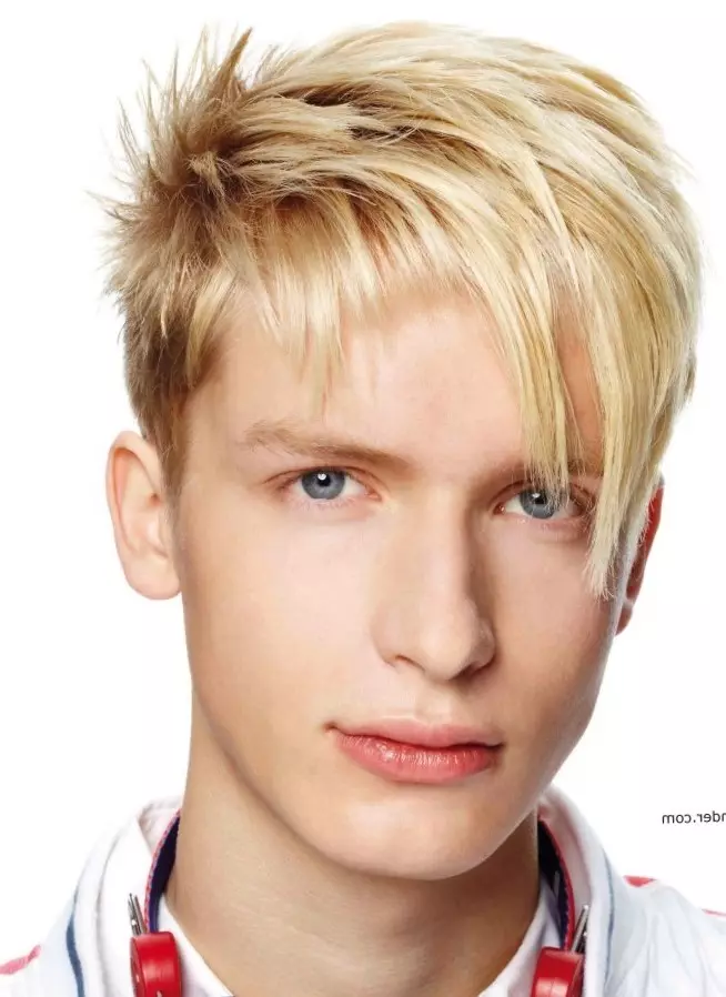 男孩的发型14-15岁（65张照片）：14岁的青少年时尚发型的选择，在中长长的年轻人的侧面选择美丽的发型 5676_32