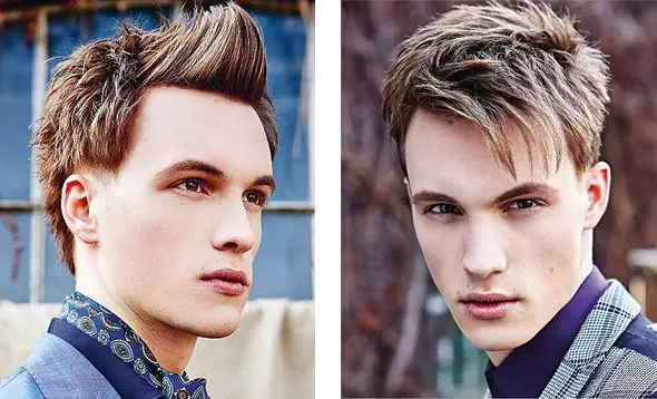 男孩的发型14-15岁（65张照片）：14岁的青少年时尚发型的选择，在中长长的年轻人的侧面选择美丽的发型 5676_41