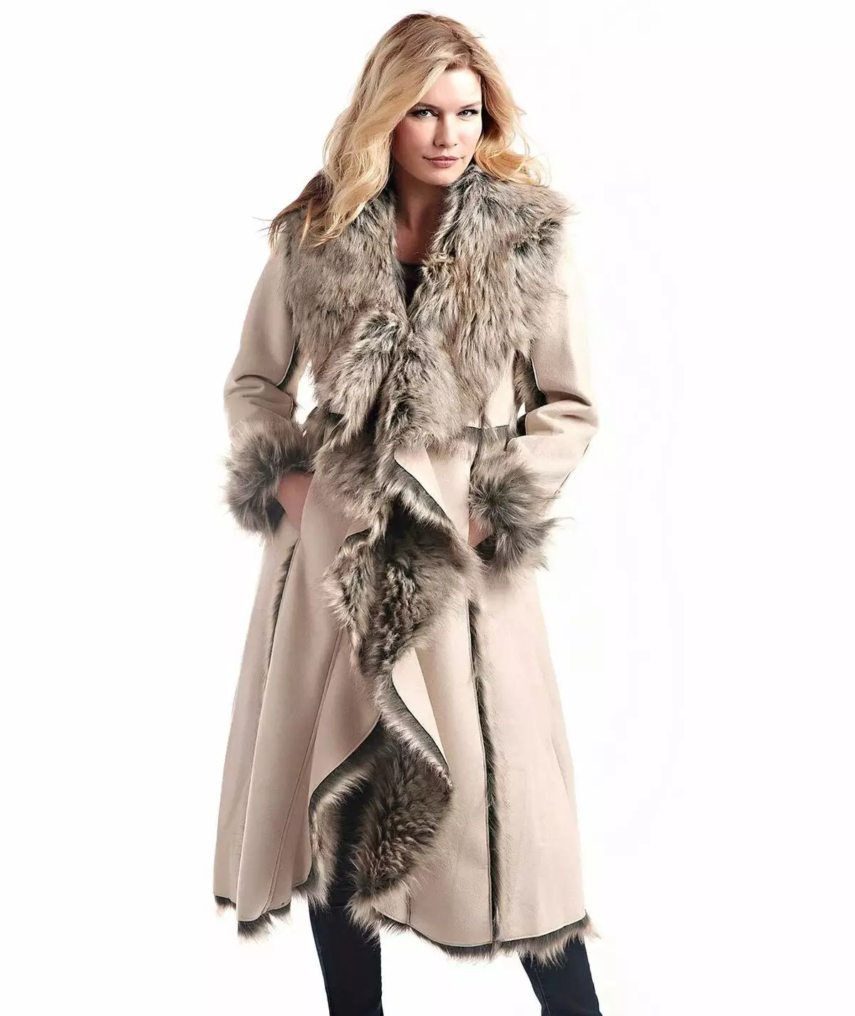 스웨이드 코트 (64 장의 사진) : 스웨이드 하에서 스판덱스에서 여성용 코트, 자연 스웨이드에서 레이저 가공, 청소 방법 568_43