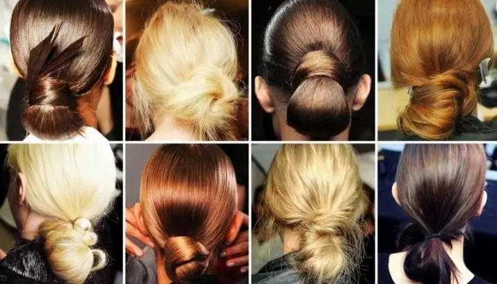 Bundle për flokë të gjatë (58 foto): Si të shpejt të bëjë një hairstyle? Mundësi të bukura për styling të thjeshtë të flokëve në një rreze 5704_37