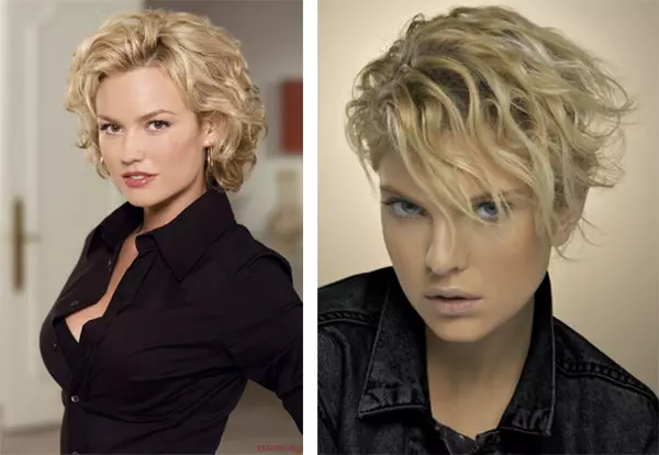 Hairstyles on the hair with chemistry (45 photos): women's haircuts for medium and short hair with a chemical twist. What installation can be done? 5710_31