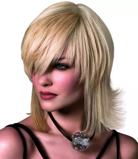 Frizura na srednjoj kosi, davanje glasnoće (61 fotografije): Ženske frizure s volumetričnom bojom na kosi srednje dužine 2021, frizura, daje dvostruku zapreminu 5717_31