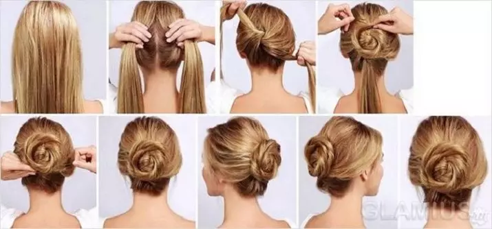 Careless beam (32 photos): how to make a modern negligent beam on your head? Versions hairstyles for medium, long and short hair 5718_22