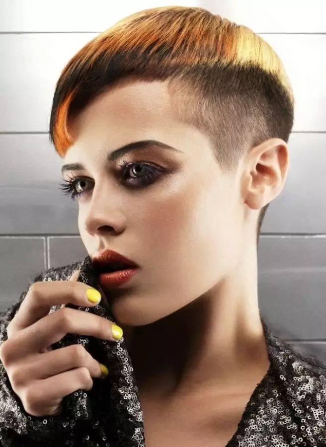 Tagli di capelli da donna con templi spigure (73 foto): Acconciature a corto e lunga alla moda con whisky rasati e una popolazione 2021 5729_45