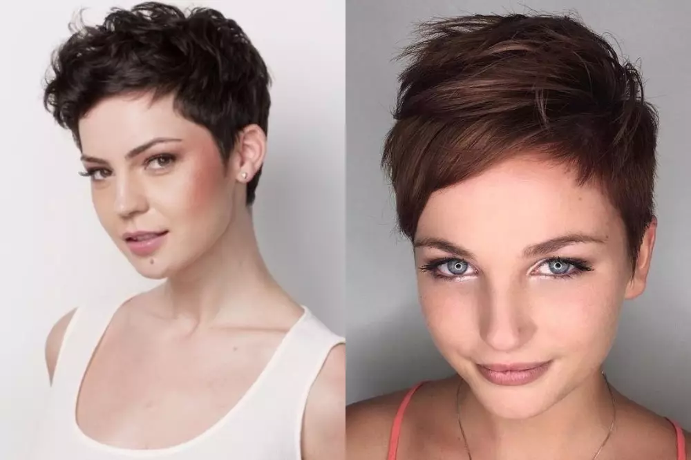 Kısa saç için saç kesimi, hacim (56 fotoğraf): Volumetrik boya ile kadın saç kesimi. Halat nasıl verilir? Yeni 2021. 5731_13