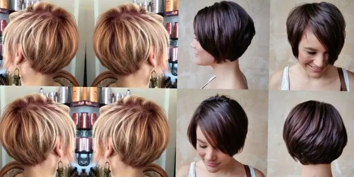 Haircut for kort hår, gir volum (56 bilder): kvinners hårklipp med volumetrisk maling. Hvordan gi tau? Ny 2021. 5731_16