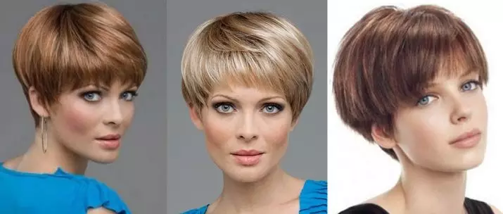 Cắt tóc cho tóc ngắn, tạo khối lượng (56 ảnh): Cắt tóc của phụ nữ với sơn thể tích. Làm thế nào để cung cấp dây? 2021 mới. 5731_26