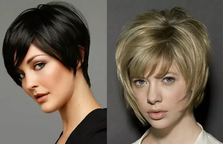 Haircut for kort hår, gir volum (56 bilder): kvinners hårklipp med volumetrisk maling. Hvordan gi tau? Ny 2021. 5731_29