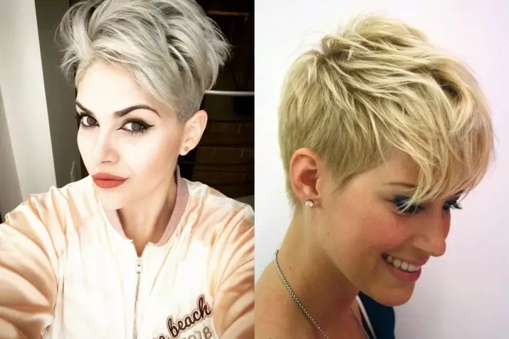 Haircut til kort hår, giver volumen (56 billeder): Kvinders hårklipp med volumetrisk maling. Hvordan man giver reb? Ny 2021. 5731_47