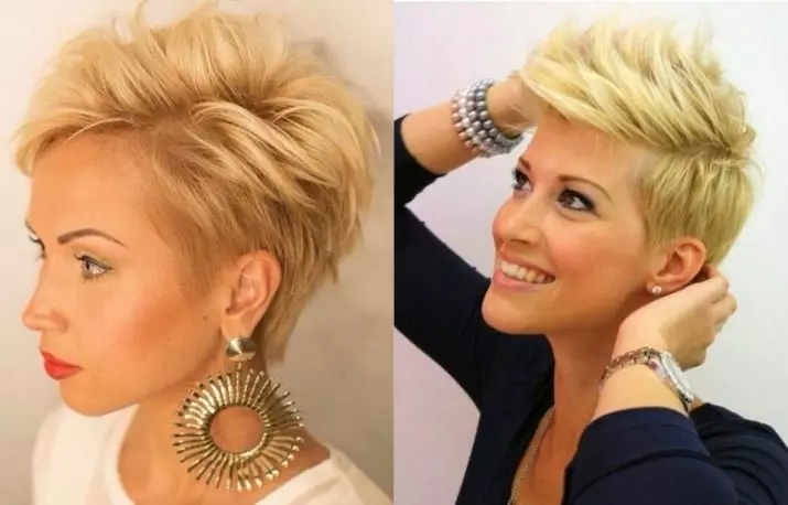 Šišanje za kratku kosu, davanje volumena (56 fotografija): Ženske frizure s volumetrijskom bojom. Kako dati uže? Novi 2021. 5731_54