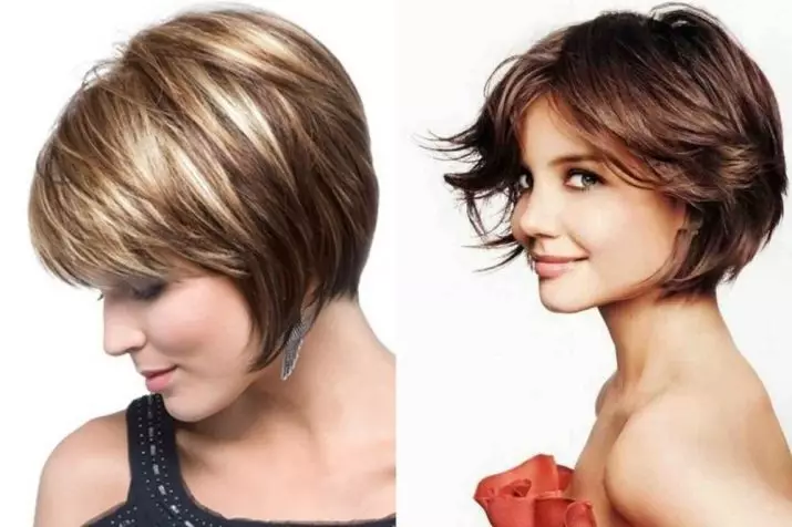 Haarschnitt für kurze Haare, Lautstärke (56 Fotos): Frauen Haarschnitte mit volumetrischer Farbe. Wie man Seil gibt? Neue 2021. 5731_8