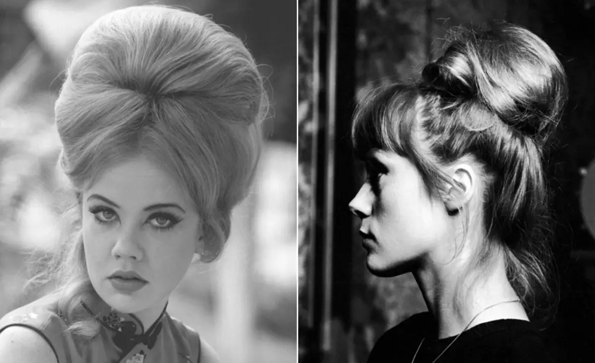 Babette (58 foto): Çfarë është? Si për të bërë vajzat e hairstyle me flokë të mesme të gjatë? Si ta bëni atë me një rul dhe me një bagel në shtëpi? Opsioni pa nosa 5758_7
