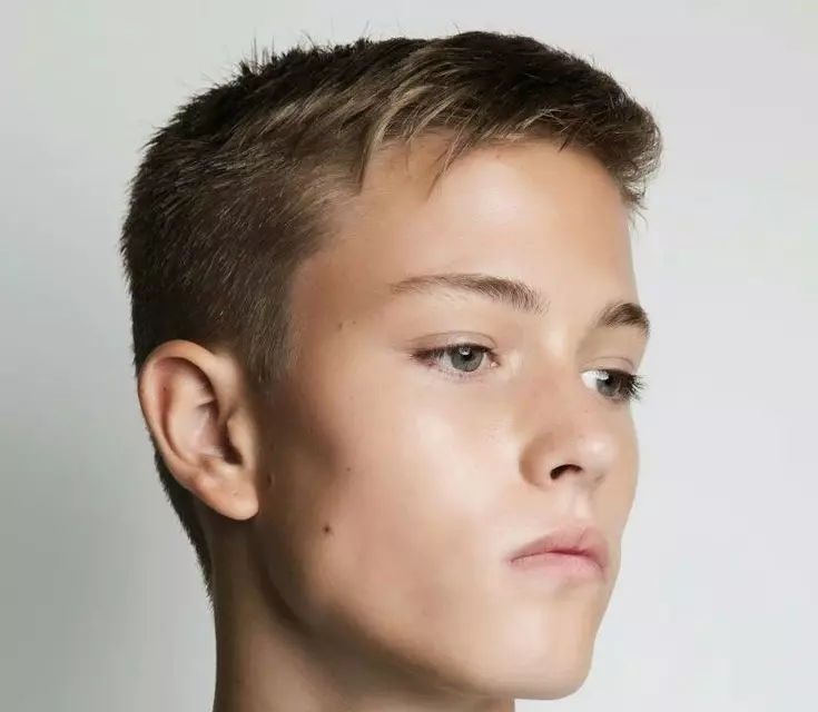 Фризури за дечаке 10-14 година (70 фотографија): модне фризуре за адолесценте 12 година. Како одабрати цоол и прелепе фризуре за дечаке 13 година? Примери модела и цоол фризуре 5766_34
