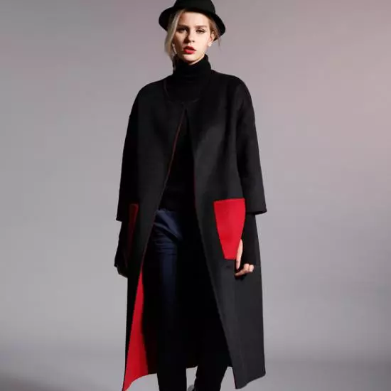 Italian coat (113 Photos): Female coat mula sa Italya, Down Coats, Trendy 2021, mula sa Italian Fabrics, Brands 576_21
