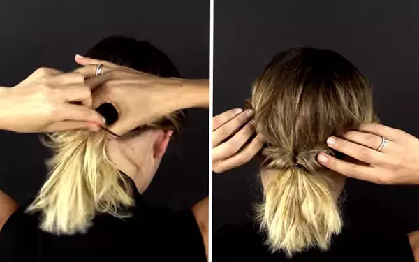 Кретање на кратким коси (82 фотографије): Вјећа шема прелепих плетеница. Како плетети две плетенице? Како направити једноставну фризуру? Упутства за корак по корак за почетнике 5779_29