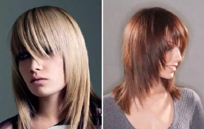 Šukuosena ant tiesių plaukų (49 nuotraukos): mados moterų kirpimai sunkių, sunkių ir nekaltų plaukų 2021 5780_31