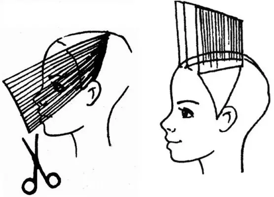 Debutkan rambut pada rambut sederhana (36 foto): Ciri-ciri teknik, meletakkan gaya rambut wanita. Bagaimana untuk membuat potongan rambut yang memberikan kelantangan? 5798_19