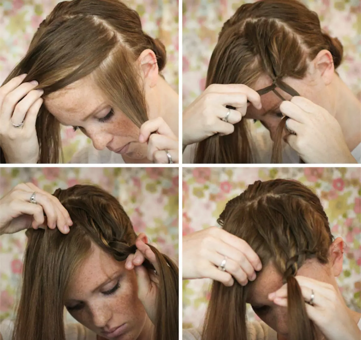 Spit ngược (89 ảnh): Làm thế nào để dệt bím tóc trong phó? Hướng dẫn từng bước về dệt bím tóc trong ra khỏi mái tóc dài và ngắn 5807_34