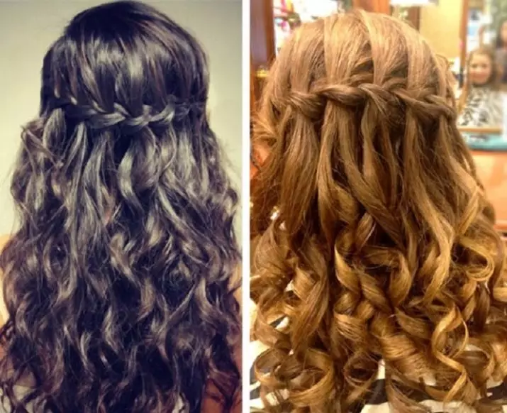 Kudri nga pigtails (43 foto): Si të bësh flokët për natën për të marrë valë të bukura? Si të bëni curls wavy duke përdorur flokë të lagur? 5809_35