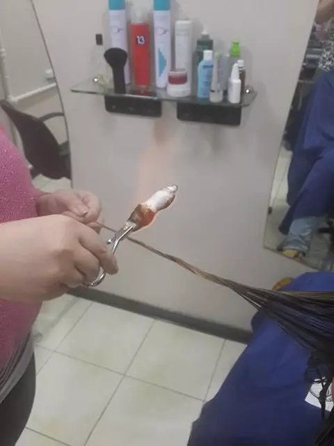 Haircut Fire (47 fotiek): Čo je pyroporéza? Starostlivosť o vlasy po ohnivom procese, recenzie dievčat 5814_19