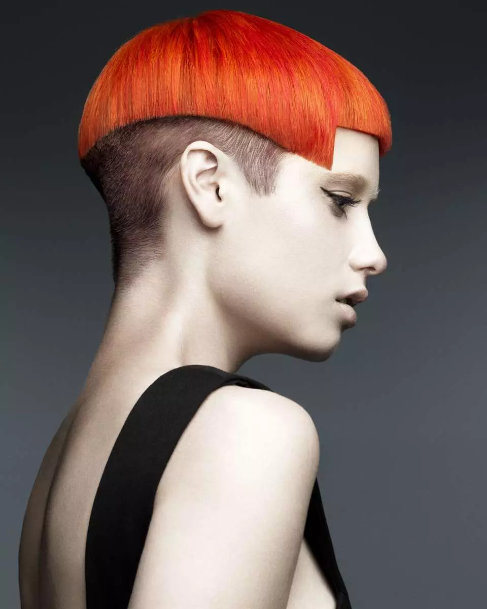 تخلیقی Haircuts (71 فوٹو): طویل اور مختصر بال کے ساتھ خواتین کے لئے فیشن خواتین کے Hairstyles، اختیارات ڈالنے 5822_6