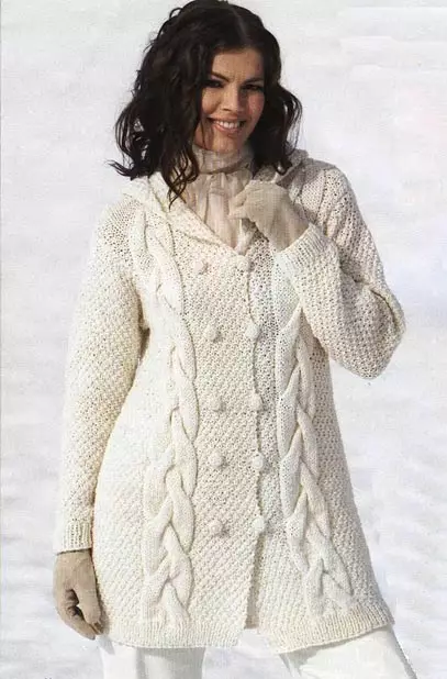 ქალთა თეთრი ქურთუკი (183 ფოტო): მოკლე, მანგოს, ბელარუსიდან, როგორ გაწმენდა ქურთუკი, ხანგრძლივი, scarf for თეთრი ქურთუკი, hooded 583_87