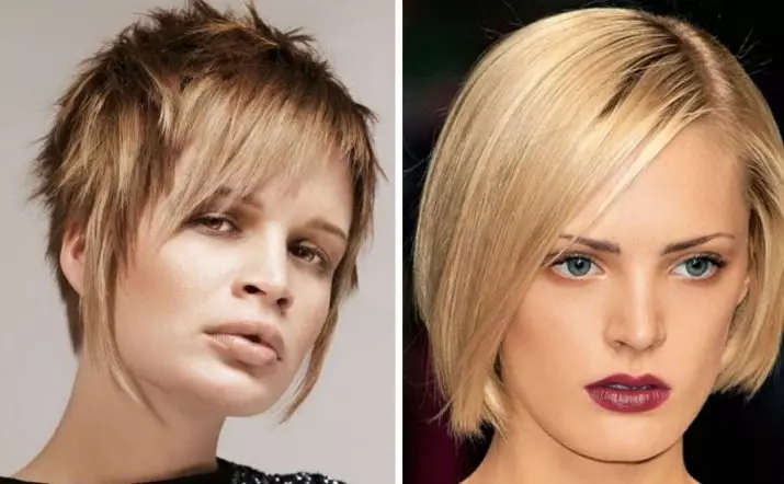 Short haircuts on thin hair (59 photos): Fashionable women's haircuts for ladies with liquid and rare, straight and wavy hair. Stylish options for women with a round and oval face 5841_2