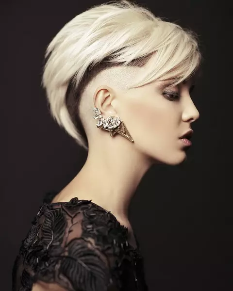 Short haircuts on thin hair (59 photos): Fashionable women's haircuts for ladies with liquid and rare, straight and wavy hair. Stylish options for women with a round and oval face 5841_43