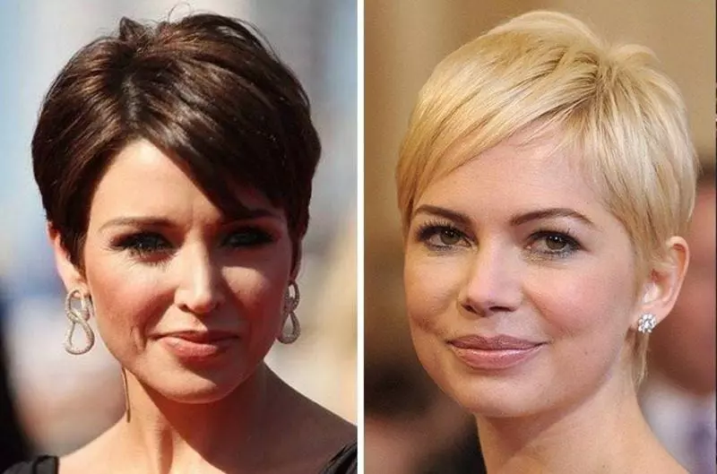 45 yaşından sonra genç olan saç kesimi (26 fotoğraf): 45 yaşında kadınlar için saç modelleri Yuvarlak, oval ve diğer yüz formları ile, gençleştirici bir saç kesimi seçin 5860_8