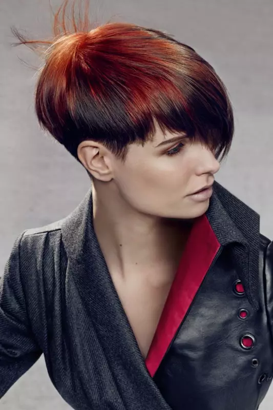 Creative qadın haircuts: yonulmuş məbəd çox dəbli və yaradıcı hairstyles, short hair haircuts 5868_26