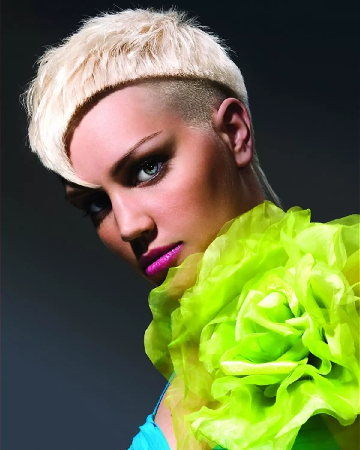 Kreativa kvinnors hårklipp: Mycket fashionabla och kreativa frisyrer med rakat tempel, kort hårklipp 5868_31