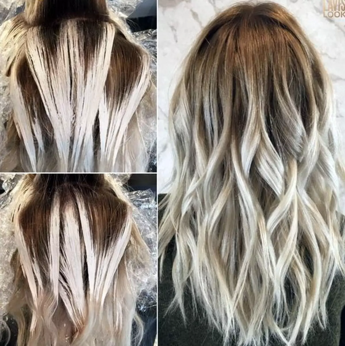 Ombre med bangs (77 bilder): Funktioner av färgning mörk, blondin och lätt hår medium och kort längd. Exempel på vackra kvinnliga frisyrer 5899_45