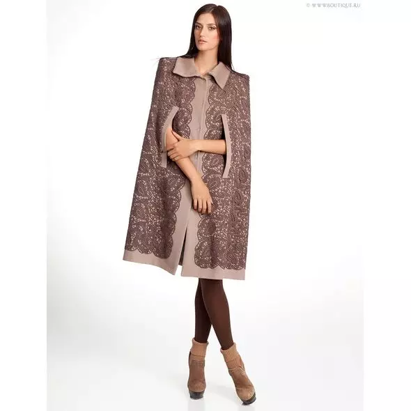 Pleteni kaput (96 fotografija): Ženski kaput minke na pletenoj osnovi, s pletenim rukavima, dugim, od lisica na pletiva 589_28