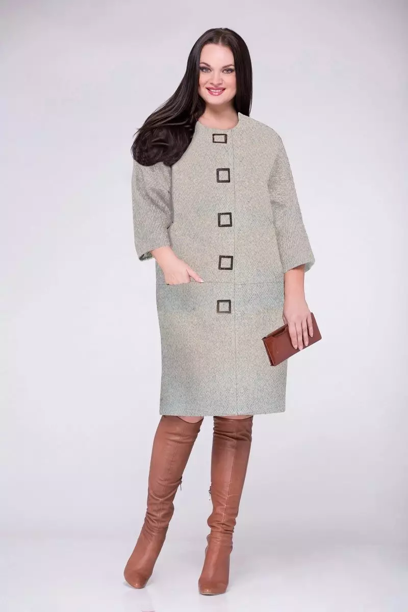 Pletený kabát (96 fotek): ženský norkový kabát na pletené bázi, s pletenými rukávy, dlouhé, z lišek na pletené oblečení 589_71