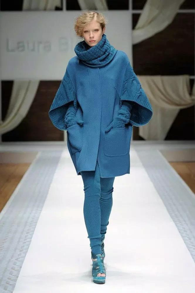 Pletený kabát (96 fotek): ženský norkový kabát na pletené bázi, s pletenými rukávy, dlouhé, z lišek na pletené oblečení 589_82