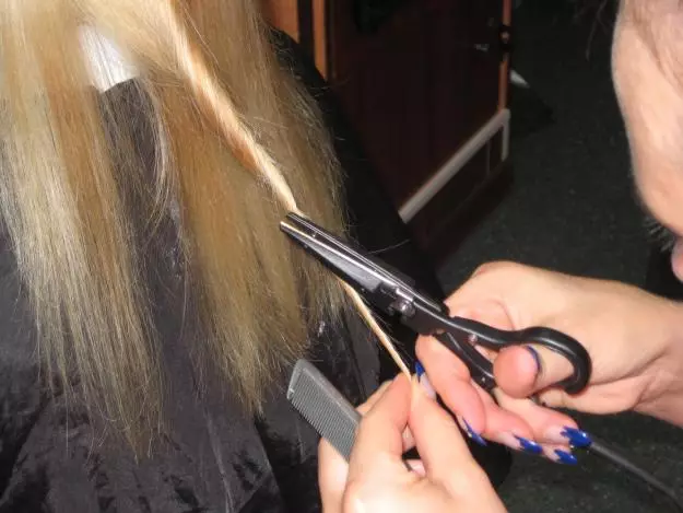 Karšto žirklės šukuosena namuose: kaip sumažinti plaukus namuose? Privalumai ir trūkumai 5914_14