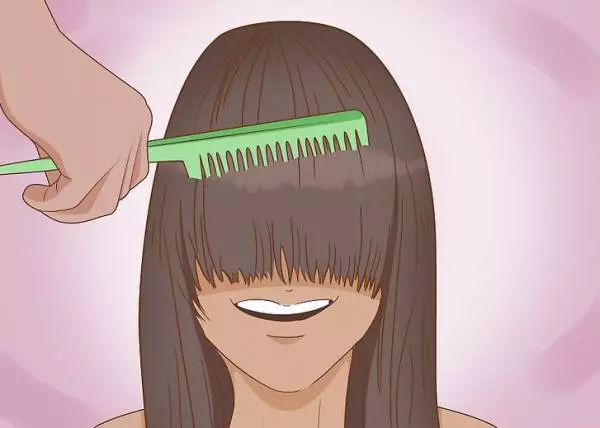 נדיר בנגס (67 תמונות): איך לעשות בנג נוזלי ארוך, זז בצורה חלקה לתוך שיער בתפזורת? תכונות של דפנות כאלה על שיער דק. איך לשים את זה? 5939_45