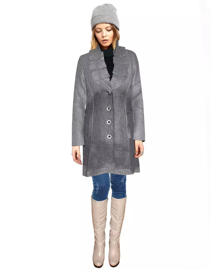 Abrigo de lana (75 fotos): Comentarios sobre la capa de valb femenino, sin forro, de Italia, abrigo de moda 595_53