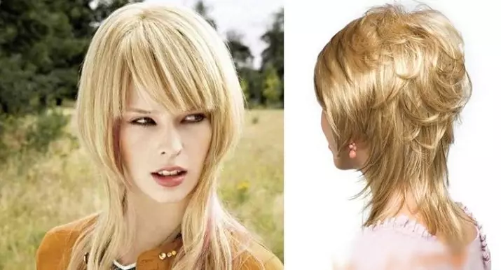Corte de cabelo em cabelos médios (60 fotos): Boné de penteado das mulheres com extensão no cabelo ondulado, encaracolado e em linha reta 5970_55