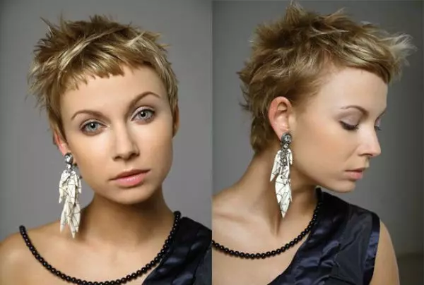Haircut Garson på kort hår (51 bilder): Funktioner av den kvinnliga långsträckta frisyren, värdigheten och nackdelarna med moderna hårklippningar för kvinnor 5981_43