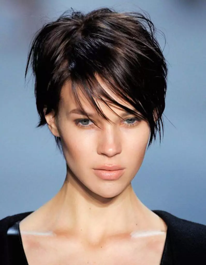 Pixie Haircut (78 billeder): Kvinders frisurer, fashionable nye varer. Hvem er et hårklipp med et valgt tempel i Pixie-stil? Teknologi implementering 5992_54
