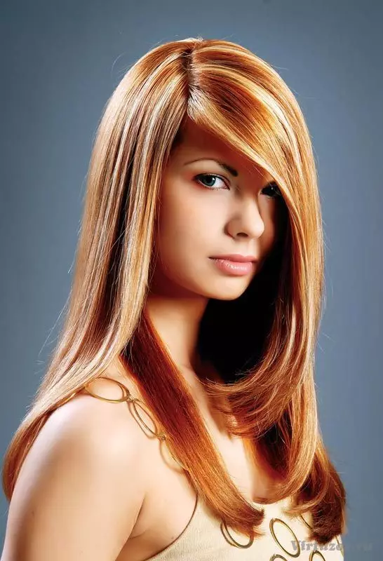 Corte de cabelo no cabelo vermelho (55 fotos): Penteados no meio do comprimento do cabelo da cor vermelha de cobre com franja, escolha um kara, pixie ou bob 6006_5