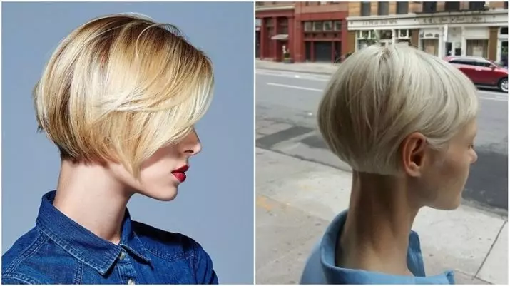Haircuts për blondes (66 foto): kujdes në flokë të mesme dhe të gjata të hollë me bangs, hairstyles të modës dhe të bukur 6008_22