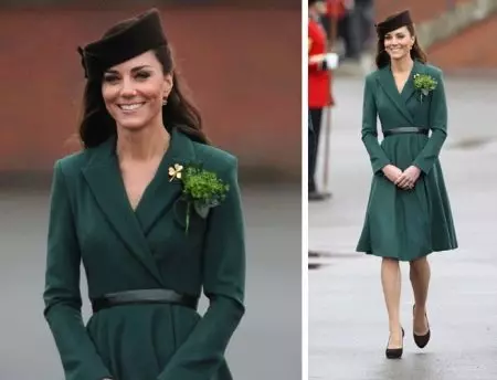 Qué llevar un abrigo verde (122 fotos): verde oscuro, qué bufanda se ajustará, bolsa, accesorios, abrigo con un collar de inglés 601_14