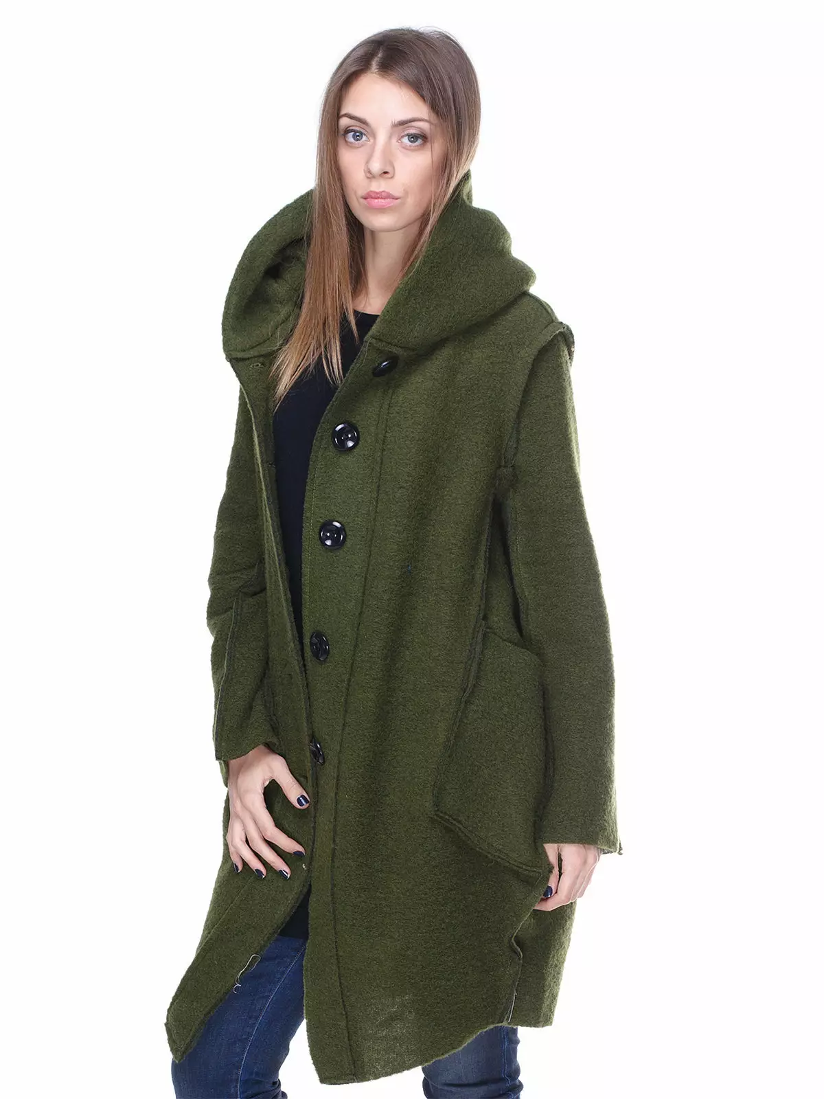 Ano ang Magsuot ng Green Coat (122 mga larawan): Madilim na berde, anong scarf ang magkasya, bag, accessories, amerikana na may Ingles na kwelyo 601_45