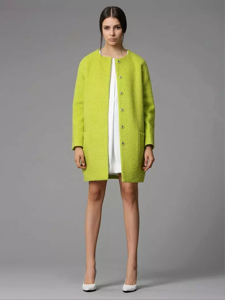 녹색 코트 (122 장의 사진)를 착용하는 것 : 진한 녹색, 어떤 스카프가 적합 할 것, 가방, 부속품, 영어 칼라가있는 코트 601_49