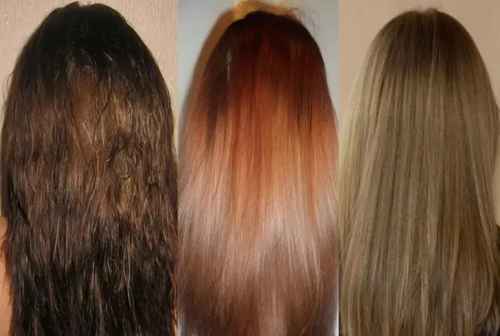 Pastrimi i flokëve Kapous (23 foto): Udhëzime për përdorim në shtëpi, Shqyrtime të vajzave 6029_19