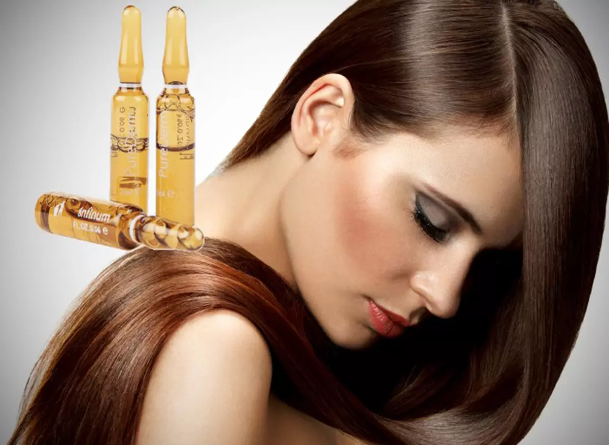 Ampoules hidratantes para o cabelo: como elixir amploules para hidratar e alimentar o pelo rizado? Características do seu uso 6043_5
