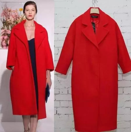 Apa yang harus dikenakan mantel merah (77 foto): pendek, dalam kandang, dengan syal, gambar dengan mantel merah, dengan topi, trendi 2021 608_15